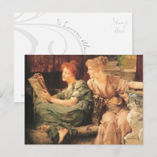 Vergelijkingen in detail door Lawrence Alma-Tadema Briefkaart (Voorkant / Achterkant)