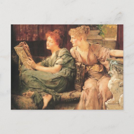 Vergelijkingen in detail door Lawrence Alma-Tadema Briefkaart (Voorkant)