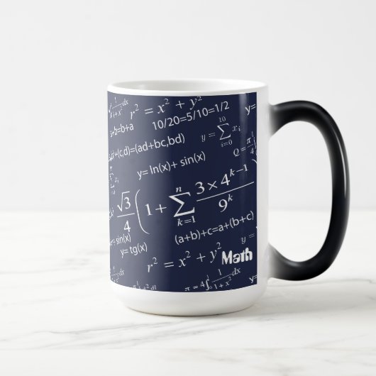 Vergelijkingen voor Wiskunde docenten en studenten Magische Mok (Rechts)