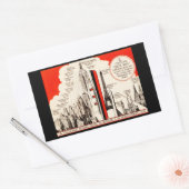 Vergelijkingstabel koningin Mary Rechthoekige Sticker (Envelop)