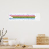 Vergelijkingstabel voor de grootte van een kind poster (Keuken)