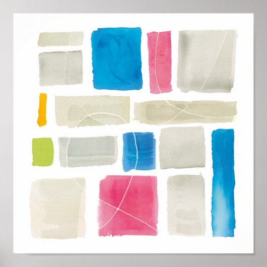 Vergelijkt III Abstracte afdrukken | Sue Schlabach Poster (Voorkant)