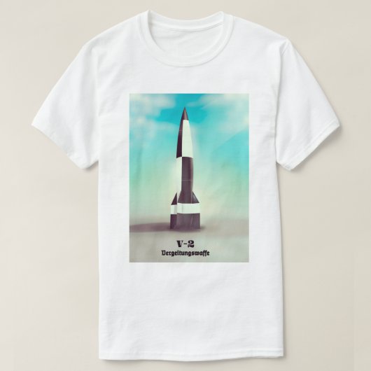 Vergeltungswaffe V2 Rocket T-shirt (Design voorkant)