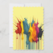 Vergemakkelijking van de verjaardag van het meisje kaart (Achterkant)