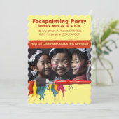 Vergemakkelijking van de verjaardag van het meisje kaart (Staand voorkant)