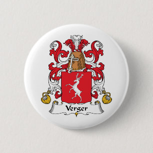 Verger Family Crest Ronde Button 5,7 Cm