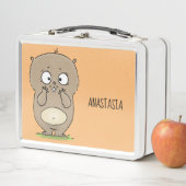 Vergetelijke schattige dikke hamster cartoon (In situ)