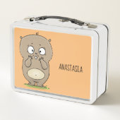 Vergetelijke schattige dikke hamster cartoon (Achterkant)