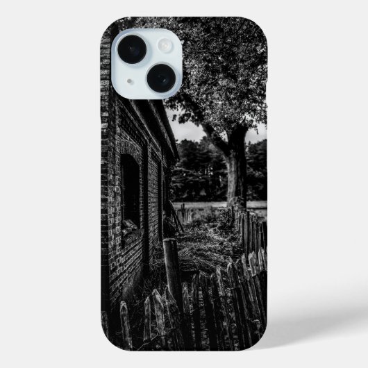Vergeten Boerderij zwart-wit Case-Mate iPhone Case (Achterkant)
