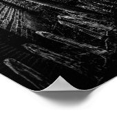 Vergeten Boerderij zwart-wit Poster (Hoek)