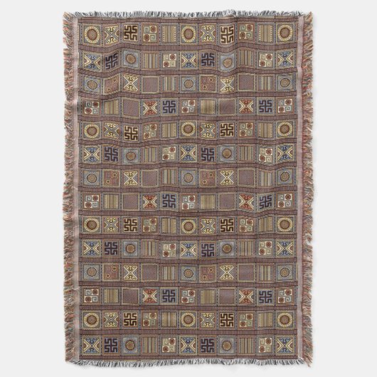 Vergeten Code Tapestry: Archaïsche Etruskische Sym Deken (Voorkant Verticaal)