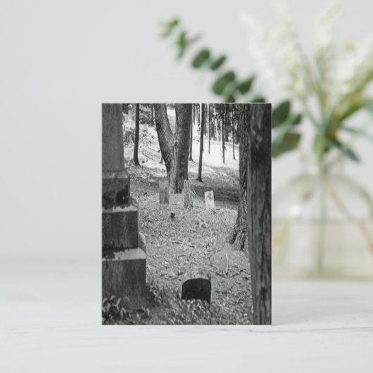 vergeten grave briefkaart (Staand voorkant)