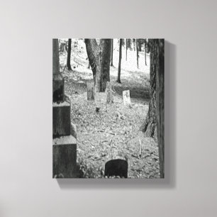 vergeten grave canvas afdruk