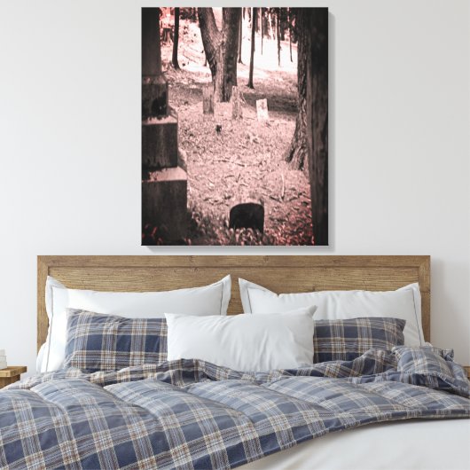 vergeten grave canvas afdruk (Insitu (Slaapkamer))