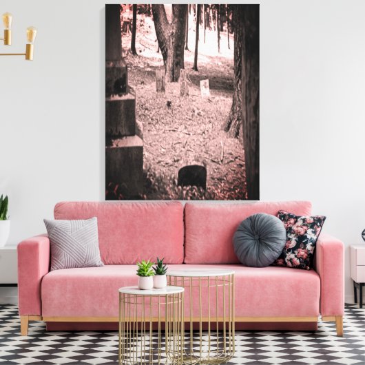 vergeten grave canvas afdruk (Insitu (Woonkamer))