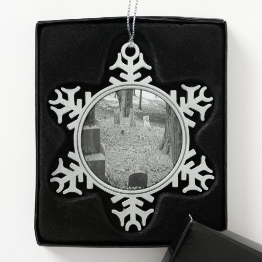 vergeten grave tin sneeuwvlok ornament (Kistje)