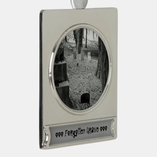 vergeten grave verzilverd banner ornament (Rechts)