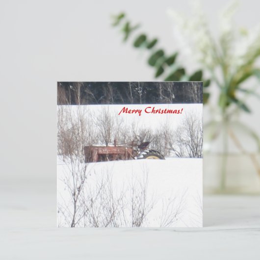 vergeten kerstkaart (Staand voorkant)