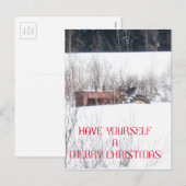 vergeten kerstkaart feestdagenkaart (Voorkant / Achterkant)