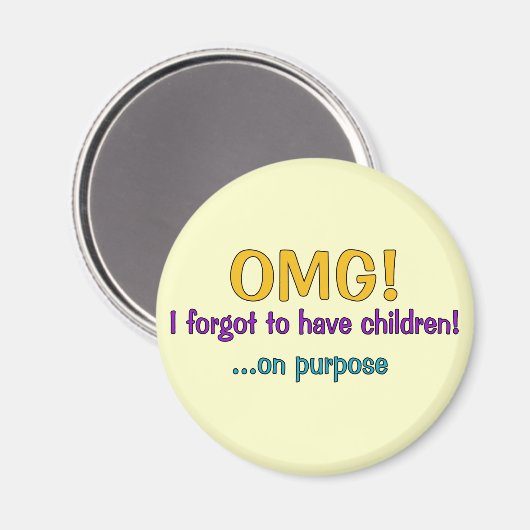 Vergeten kinderen te hebben magneet (Voorkant / Achterkant)