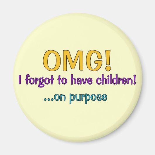 Vergeten kinderen te hebben magneet (Voorkant)