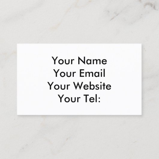 vergeten kraan visitekaartje (Achterkant)