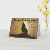 Vergeten liedje Happy Birthday Dad Kaart (Gele Bloem)