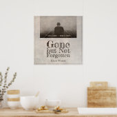 Vergeten maar niet vergeten - Vintage Poster (Keuken)