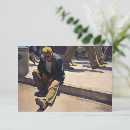 Vergeten Man van Maynard Dixon Bedankkaart (Staand voorkant)