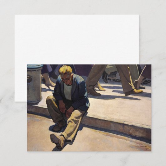 Vergeten Man van Maynard Dixon Bedankkaart (Voorkant / Achterkant)