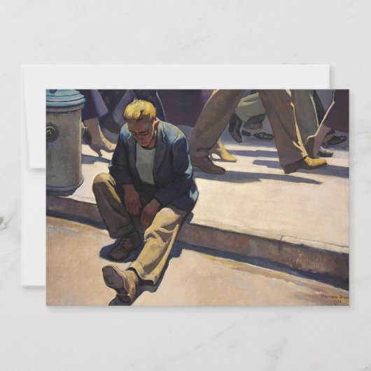 Vergeten Man van Maynard Dixon Bedankkaart (Voorkant)