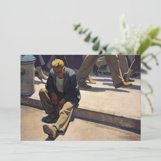 Vergeten Man van Maynard Dixon Bedankkaart (Staand voorkant)