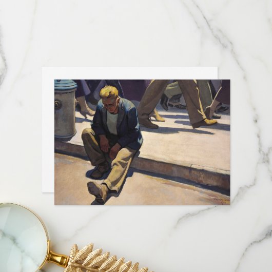 Vergeten Man van Maynard Dixon Bedankkaart (Voorkant / Achterkant in situ)