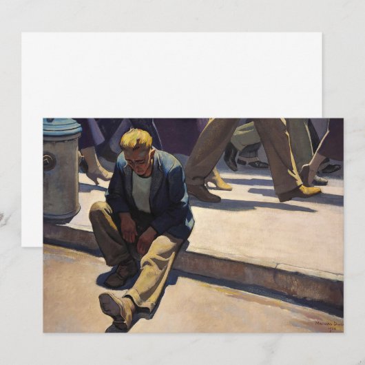 Vergeten Man van Maynard Dixon Bedankkaart (Voorkant / Achterkant)