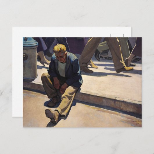 Vergeten Man van Maynard Dixon Briefkaart (Voorkant / Achterkant)