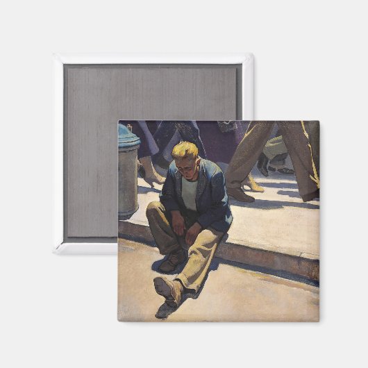 Vergeten Man van Maynard Dixon Magneet (Voorkant / Achterkant)