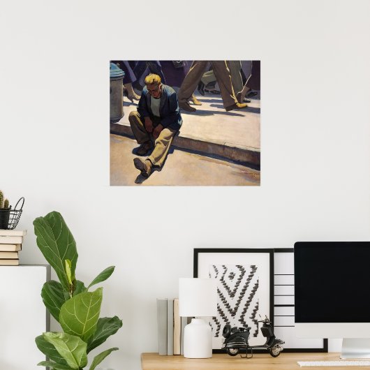 Vergeten Man van Maynard Dixon Poster (Thuiskantoor)