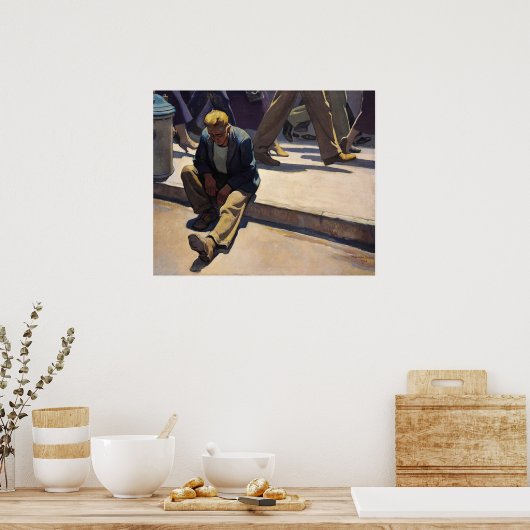 Vergeten Man van Maynard Dixon Poster (Keuken)