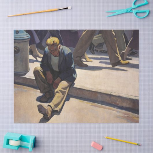 Vergeten Man van Maynard Dixon Tissuepapier (Craft)