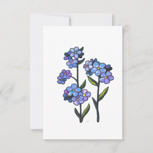 VERGETEN ME NIET BEDANKKAART (Voorkant)