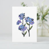 VERGETEN ME NIET BEDANKKAART (Staand voorkant)