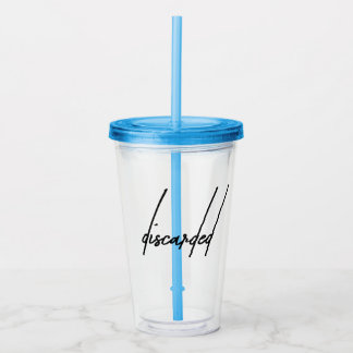 Vergeten Moody Esthetiek Achtergelaten Acryl Drinkbeker