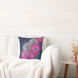 Vergeten Onkruid Grijs Roze Blauwe Paardenbloem Kussen