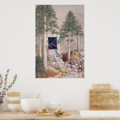 vergeten poort, door Darlene P. Coltrain Poster (Keuken)