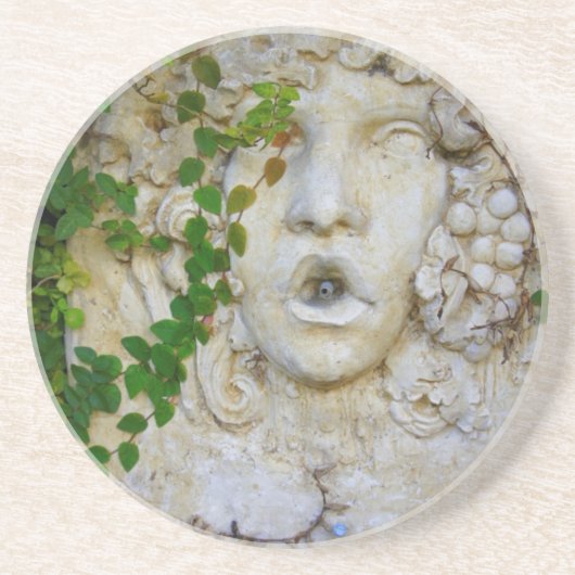 vergeten tuin zandsteen onderzetter (Voorkant)