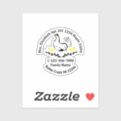 Vergetende moeder verliest familiecontactgegevens, sticker (Vel)