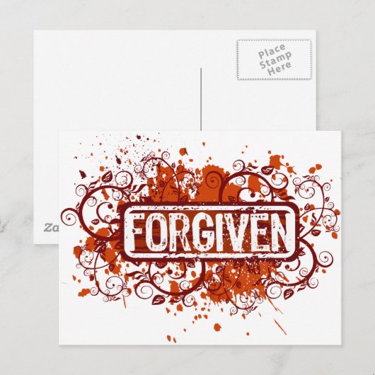 Vergeven Briefkaart (Voorkant / Achterkant)