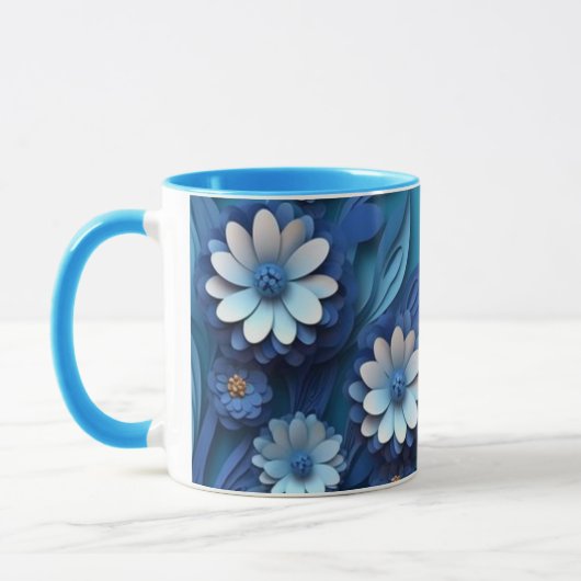 Vergeven en Moeder Blue Floral Mok (Links)