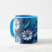 Vergeven en Moeder Blue Floral Mok (Voorkant links)