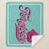 Vergeven Hibiscus Sherpa Blanket Deken (Voorkant)